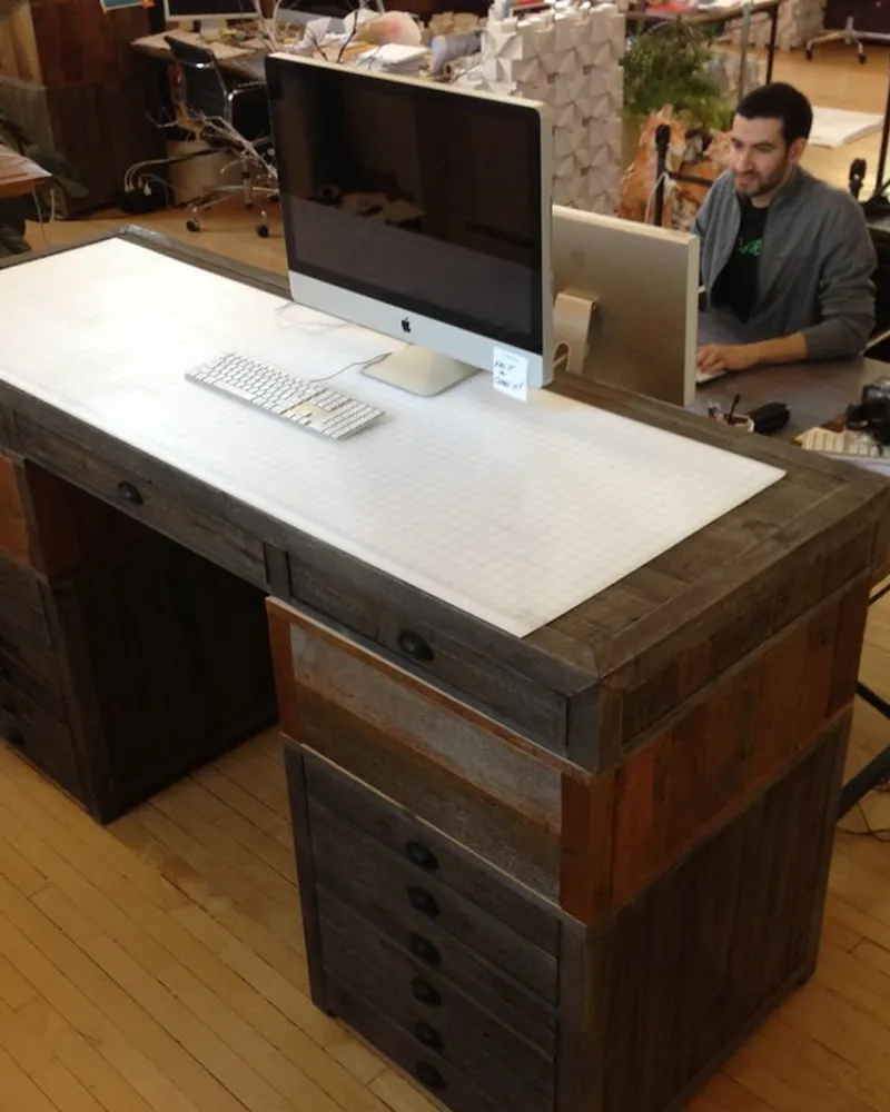 Illustrative photo of standing desk, not the exact VIVO Electric Height Adjustable Desk