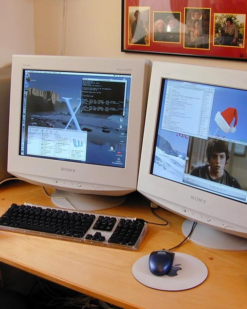Illustrative photo of monitor arm / setup, not the exact VIVO STAND-V001Q Single Arm