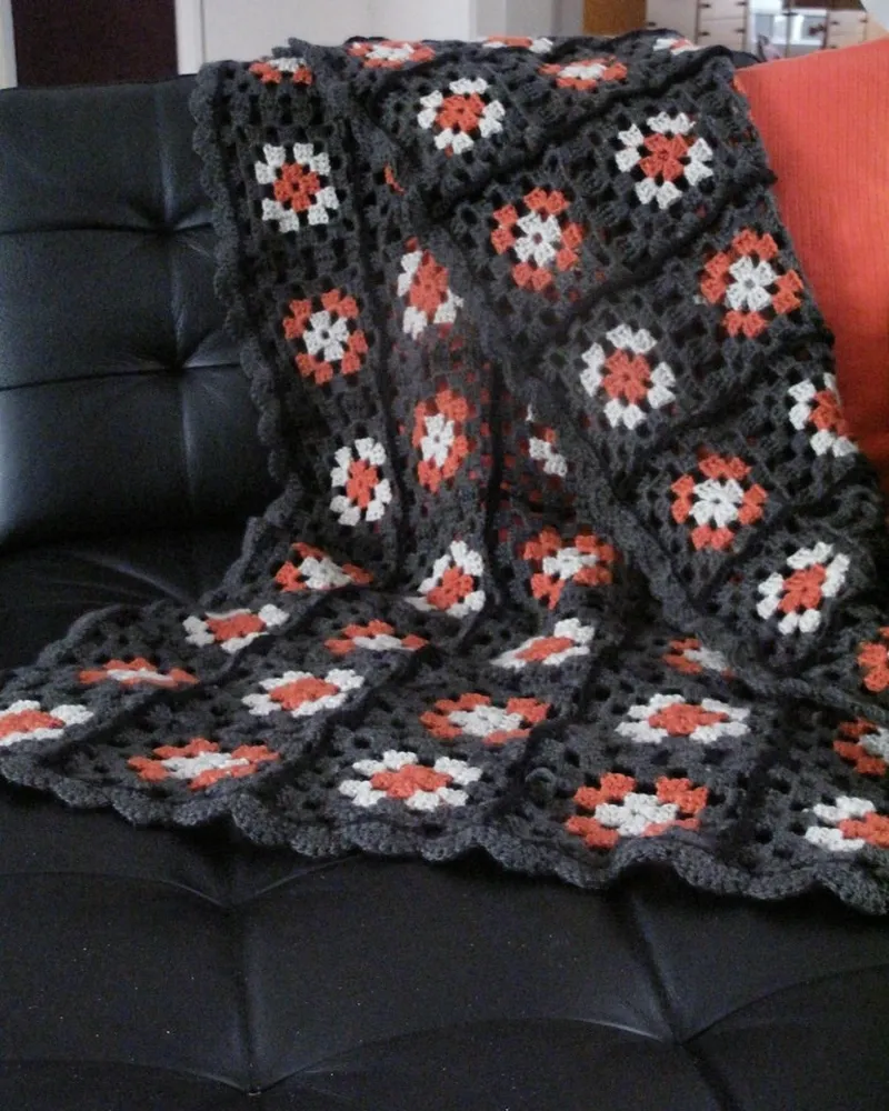 Illustrative photo of throw blanket, not the exact Threshold (Target) Waffle Throw