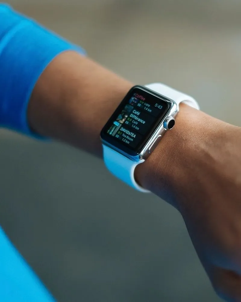 Illustrative photo of smartwatch, not the exact Apple Watch SE 3