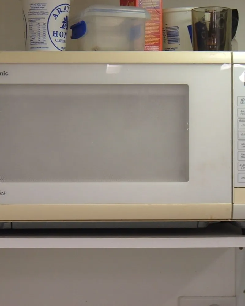 Illustrative photo of a microwave, not the exact Panasonic NN-SN67KS